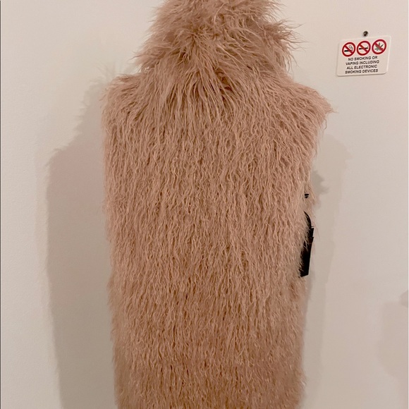 Pinko Pink Longline Fur Vest NWT - Picture 7 of 13